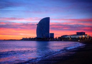 Barcelona sunset