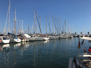 yacht in marina