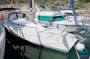 Yacht in marina